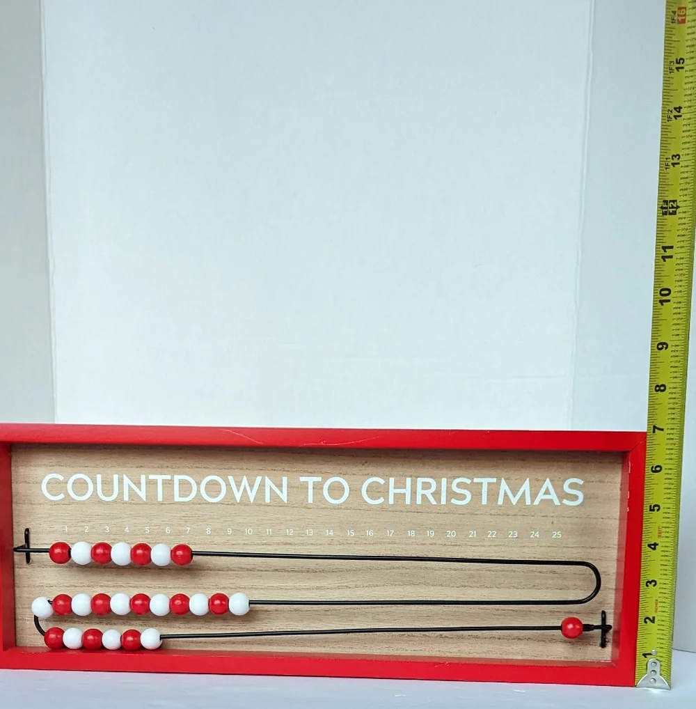 Target Wondershop Christmas Countdown Wood Bead Sliding Advent Calendar